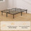 Homcom Estructura de Cama Negro 140 x 190 x 32 cm 3