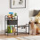 PawHut Comedero Perro Elevado Negro 89.5 x 27 x 74 cm 2