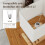 Homcom Lámpara de Mesa Blanco 25 x 20 x 40.5 cm 6