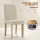 Homcom Sillas de Comedor Beige 44 x 56 x 90 cm 6