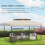 Outsunny Techo de Repuesto Beige 400 x 300 cm 6