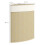 Homcom Cesto Ropa Sucia Beige 35 x 35 x 60 cm 3