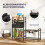 PawHut Comedero Perro Elevado Negro 89.5 x 27 x 74 cm 4