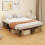 Homcom Estructura de Cama Negro 140 x 190 x 32 cm 4