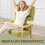 Homcom Silla Mecedora Verde 65 x 90 x 98 cm 5
