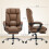 Homcom Silla de Escritorio Marrón 66 x 72 x 121 cm 3