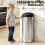 Homcom Cubo de Basura Gris 32 x 30 x 78.5 cm 6