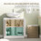 Homcom Mueble Bajo Lavabo Blanco 60 x 30 x 59.8 cm 6