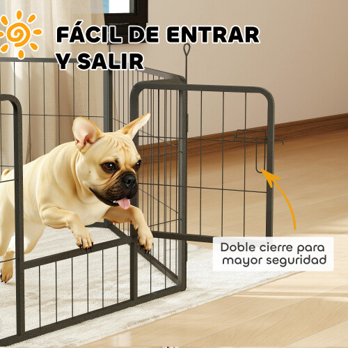 PawHut Parque para Perro Negro 160 x 80 x 60 cm 2