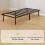 Homcom Estructura de Cama Negro 90 x 190 x 33 cm 3
