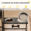 PawHut Comedero Perro Elevado Negro 89.5 x 27 x 74 cm 6