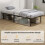 Homcom Estructura de Cama Negro 90 x 190 x 33 cm 6