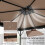 Outsunny Techo de Repuesto Marrón 300 x 300 cm 4