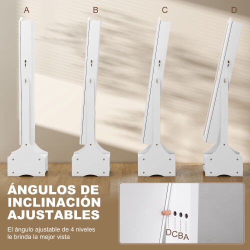 Homcom Armario Joyero Blanco 45 x 36 x 150 cm 2