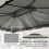 Outsunny Techo de Repuesto Gris 400 x 300 cm 2