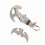Outdoor Stainless Steel Multi Function Folding Grappling Hook (S) 2pcs 1