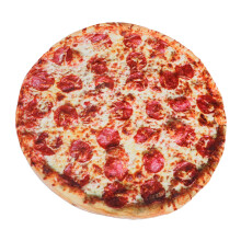 Kinder Kleinkinder Pizza Muster Rund Babyteppich 1,6 m Waschbarer Flauschiger Spielmatte
