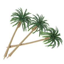 Miniature Plastic Palm Trees for Scenery 15pcs Rainforest Garden Model Decor