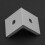 Corner Angle Brackets for Aluminum Profile 3030 4pcs White Fasteners 9