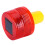 Solar LED Emergency Warning Light 3LED 500-1000m Red Waterproof 3
