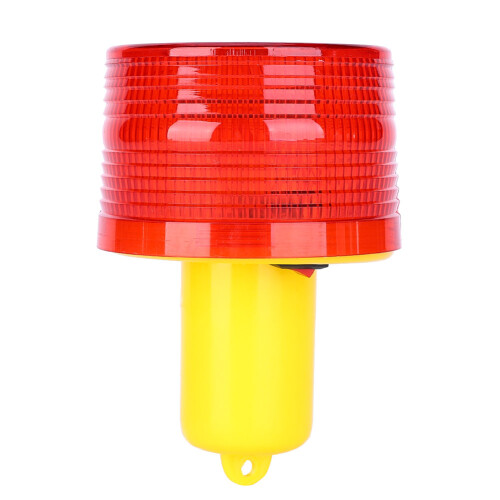 Solar LED Emergency Warning Light 3LED 500-1000m Red Waterproof 1