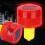 Solar LED Emergency Warning Light, 500-1000m Range, Red, 2.5W 7