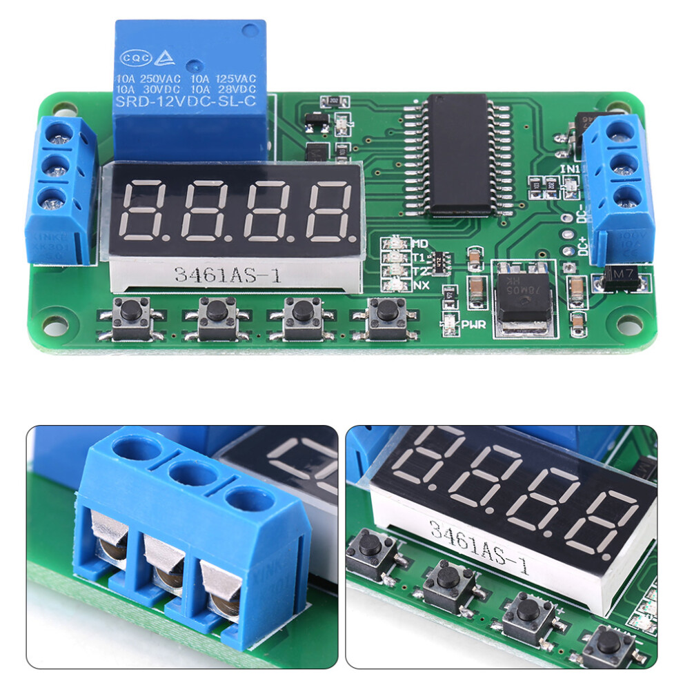 12V Timer Relay Module with 18 Modes