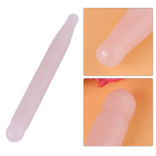 1pc Natural Rose Quartz Crystal Face Wand – Gentle Smooth Stone Massage Tool