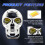 Skull LED Driving Light 50W 10x9x7.5cm White/Amber 1