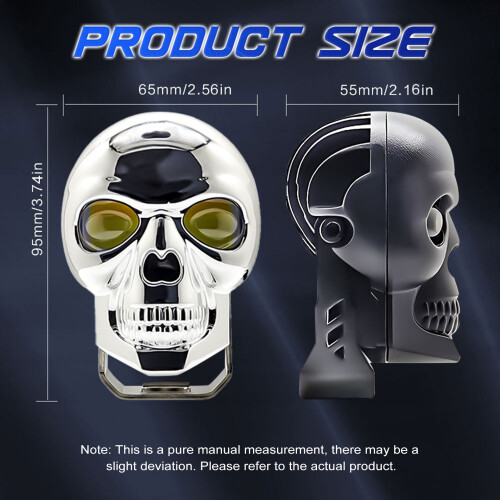 1Pcs Skull LED Driving Light 50W 10x9x7.5cm White 1