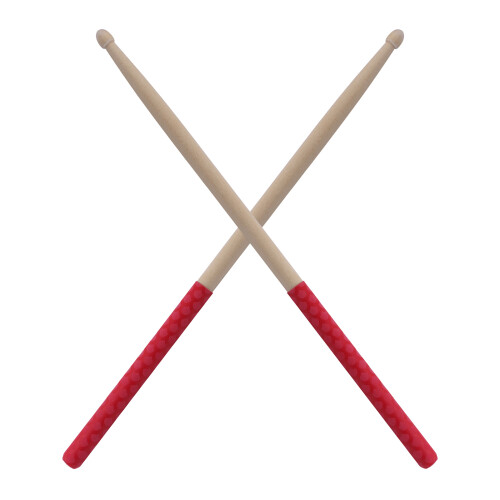 5A Maple Wood Drumsticks with Non-Slip Wrap Triangular Tip Anti Slip Handle 2