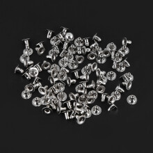 300Pcs Assorted Sizes Silver Rivet Buttons for Crafts, Bags & Leather