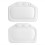 Soft Foam Bath Pillow with Suction Cups – White, 21 x 31 cm 1