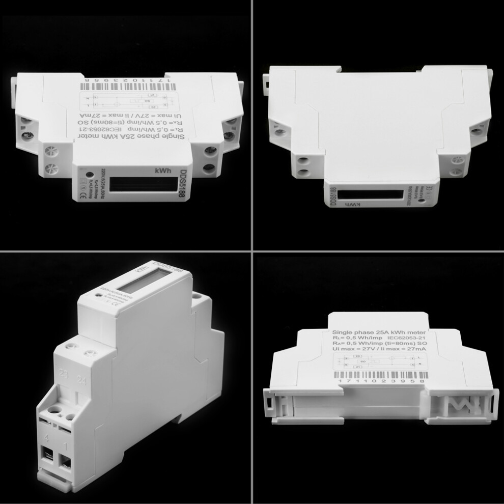 DDS5188 LCD Din Rail Energy Meter 220V