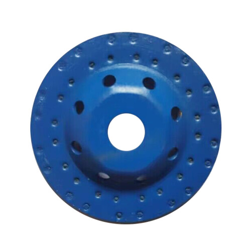 125mm 5" Diamond Double Row Segment Grinding Cup Wheel Blue
