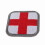 Medizinisches Stickpatch - 5x5cm mit Klettverschluss 13