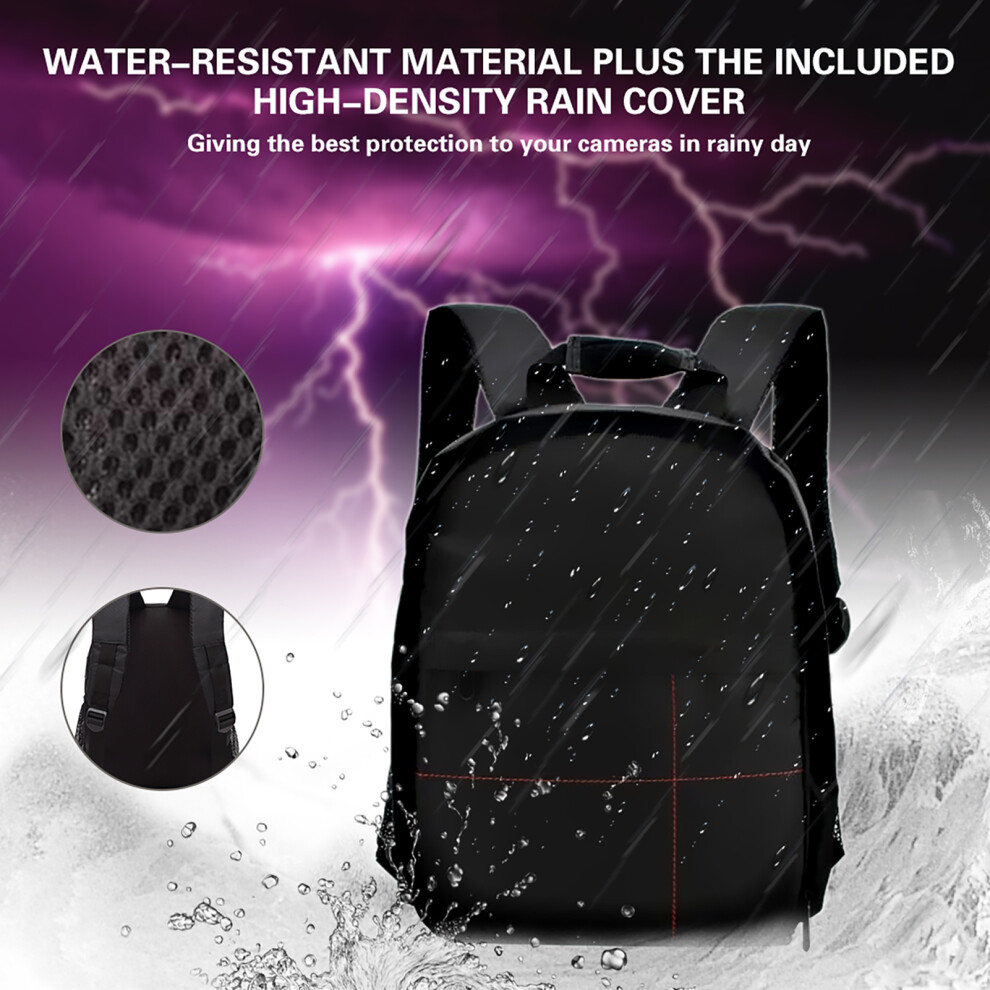 Multi-Functional Waterproof Dslr Camera Backpack 34*26*13.5Cm In Orange Green/Purple/Red 8491388394317