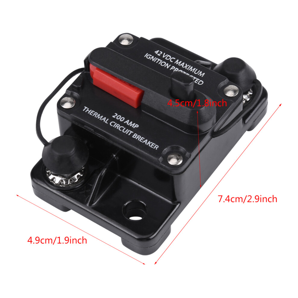 12V-42V DC Car Audio Circuit Breaker 200A