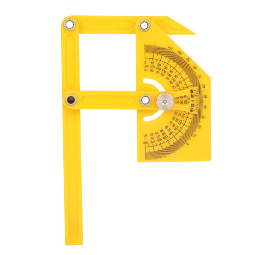 Angle Finder Goniometer 180 Protractor Miter Gauge Precision Measuring Ruler 1