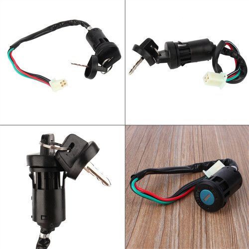 4 Wire Waterproof ATV Ignition Key Switch for 50-125cc Bikes 2