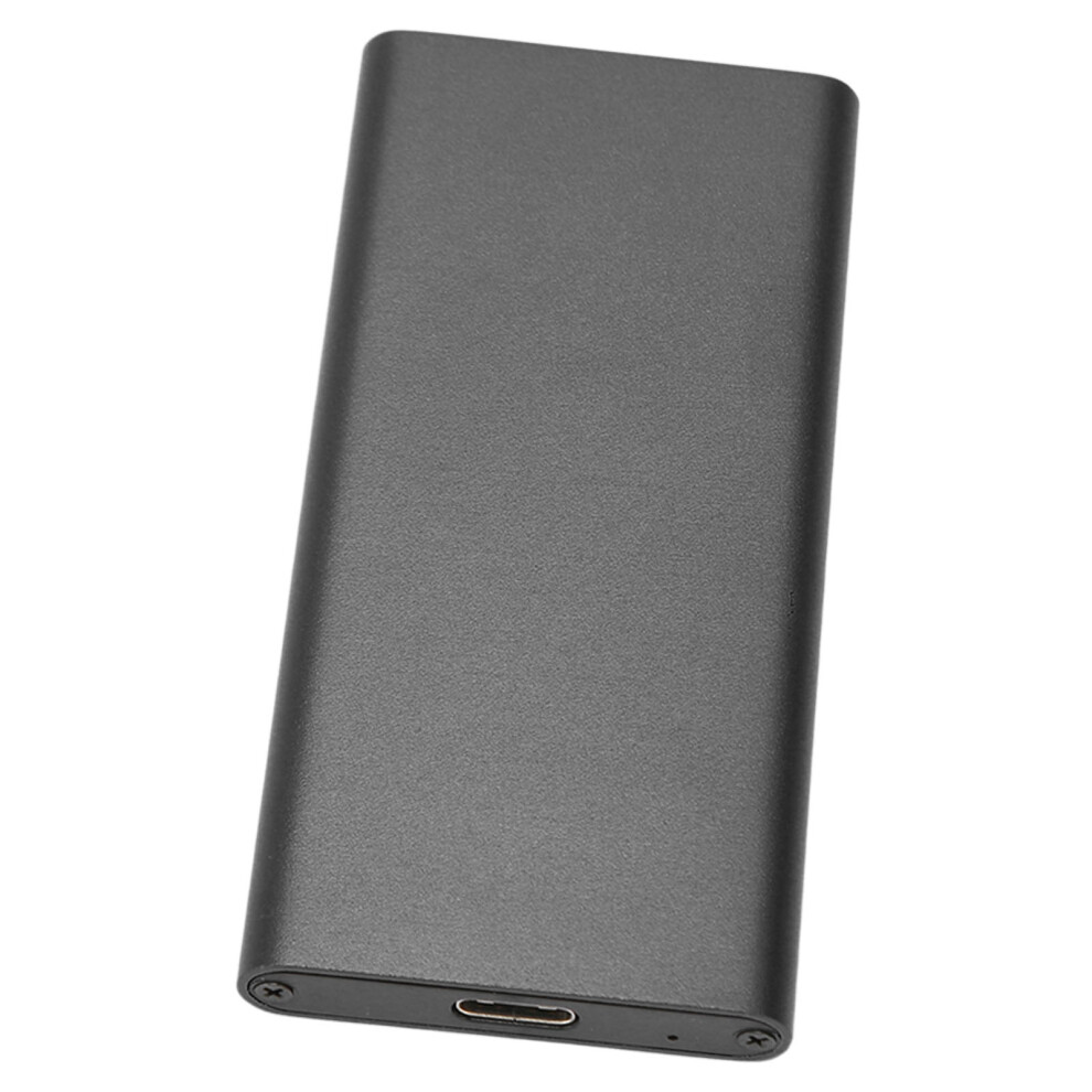 Aluminum Alloy Usb 3.1 Gen2 Type C Msata Enclosure 10Gbps Black 9361389664186