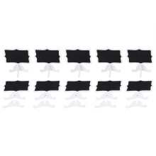 Mini Wooden Blackboard Price Stand 10 Pack for Festive Party and Event Signage