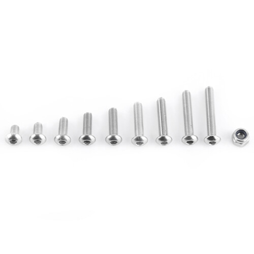 280pcs M3 Stainless Steel SS304 Hex Socket Button Head Screws & Locknuts Set