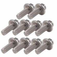 High Strength M6 SS304 Hex Flange Bolts - Ideal for Home & Office Appliances