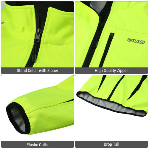 Winter Warm UP Cycle Jacket 3-Layer EU M-XXL Black 1