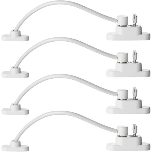 Pack of 4 Window Restrictor Locks Child Safety
