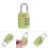 Resettable 3-Digit Combination Luggage Lock 1.2"*2.5" Green 1