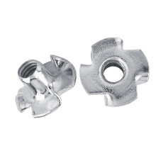 T Nut Carbon Steel Galvanisé 4 Trépes M6 (50 pcs) - Quincaillerie bois