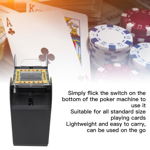 Automatic Card Shuffler Plastic, 25.8oz, 4x LR14 2