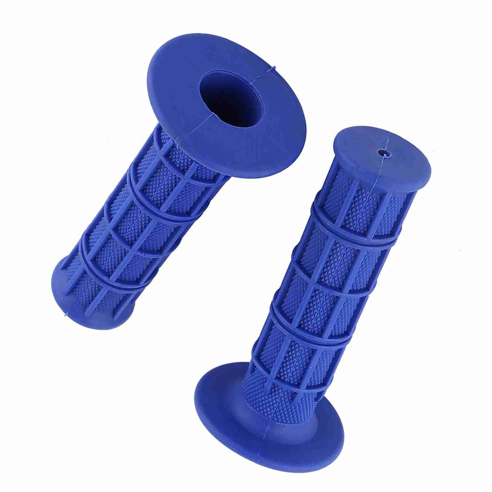 Paire De Poignã©Es De Guidon Universelles En Silicone 7/8'' - Bleu Blue 3611393027344